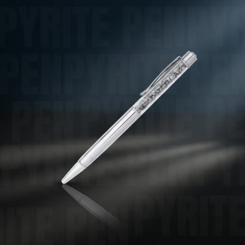 Money Magnet Natural Pyrite Stone Pen
